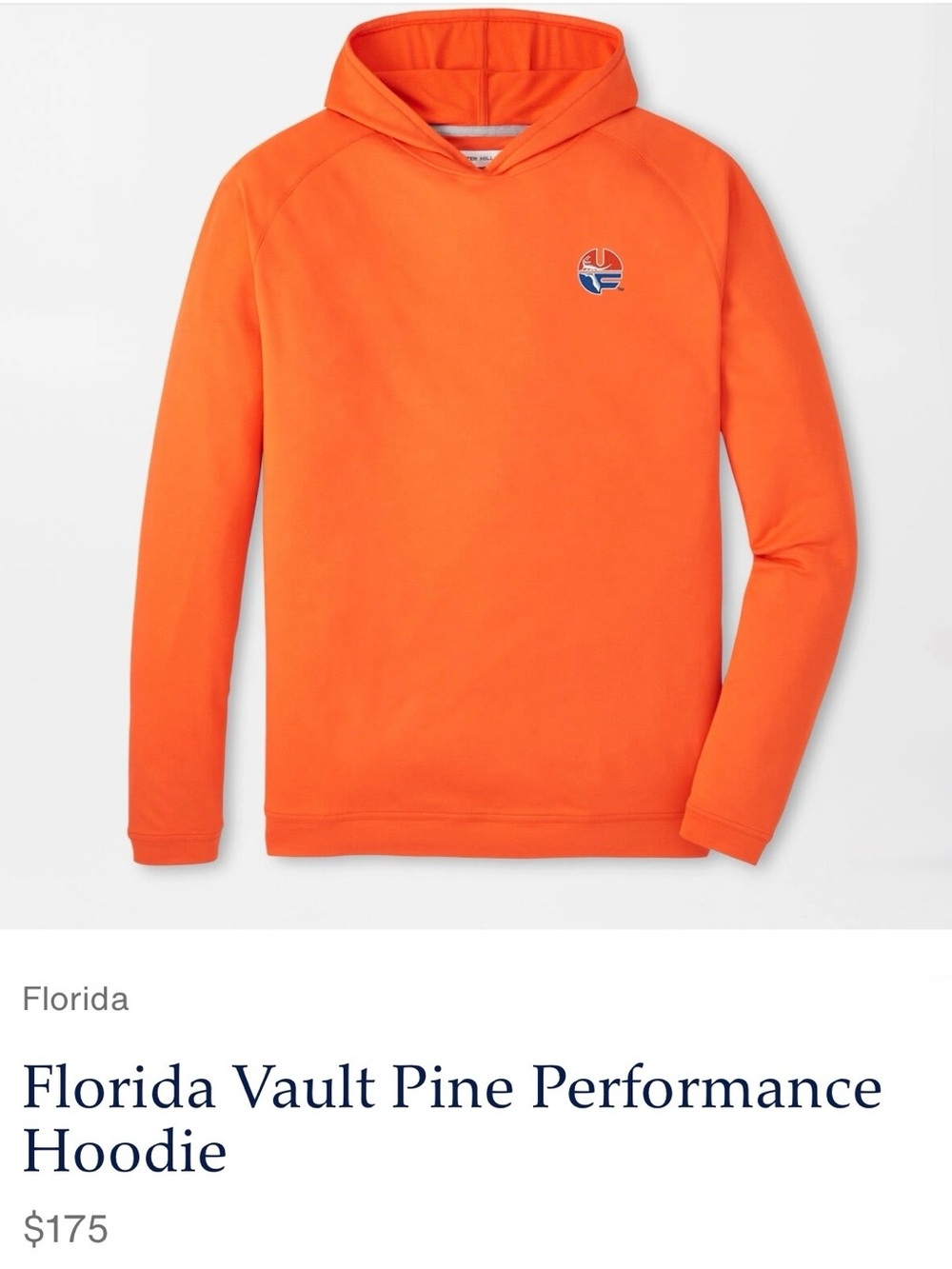PETER MILLAR Florida Vault Pine Performance Hoodie